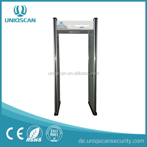 Uniqscan 6-Zonen-Sicherheitsdurchgang durch Metalldetektor